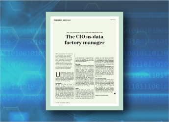 CIO magazine: the CIO as data factory manager